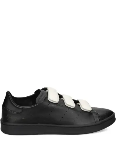 Y-3 leather strap sneakers - Black