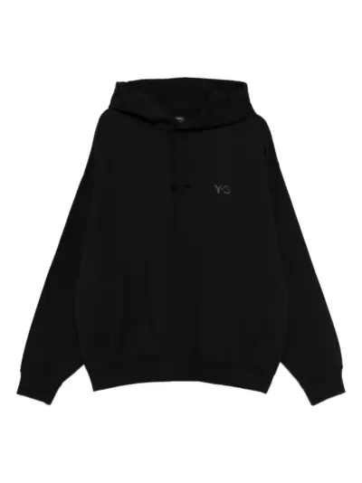Y-3 logo hoodie - Black