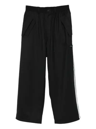 Y-3 side-stripe pocket track pants - Black