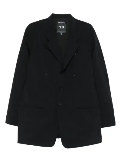 Y-3 three-button pocket coat - Black