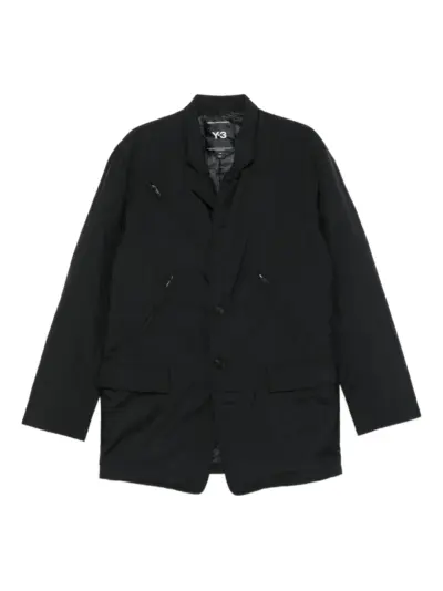 Y-3 welt-pockets coat - Black