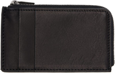 YOHJI YAMAMOTO Black Mini Card Wallet