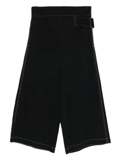Yohji Yamamoto Pre-Owned 2000s buckled high-waisted trousers - Black