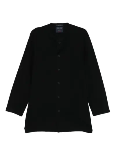 Yohji Yamamoto buttoned-up cardigan - Black