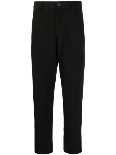 Yohji Yamamoto cropped-leg trousers - Black