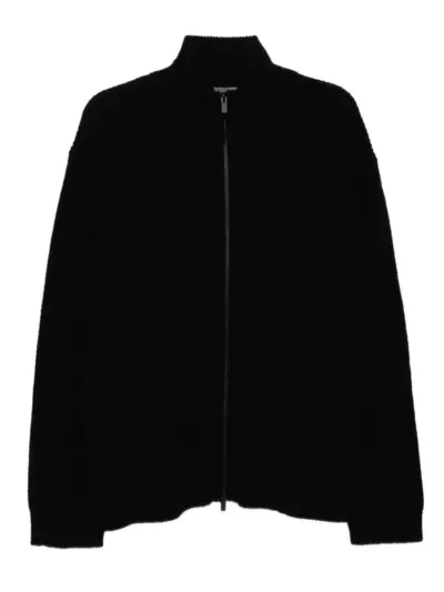 Yohji Yamamoto zip-up cardigan - Black