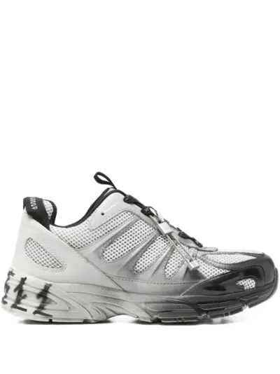 44 LABEL GROUP mesh-panel lace-up sneakers - Grey