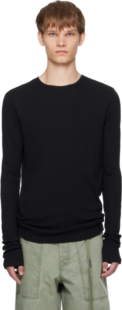 Ann Demeulemeester Black Greg Long Sleeve T-shirt