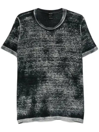 Avant Toi bleached-effect T-shirt - Grey