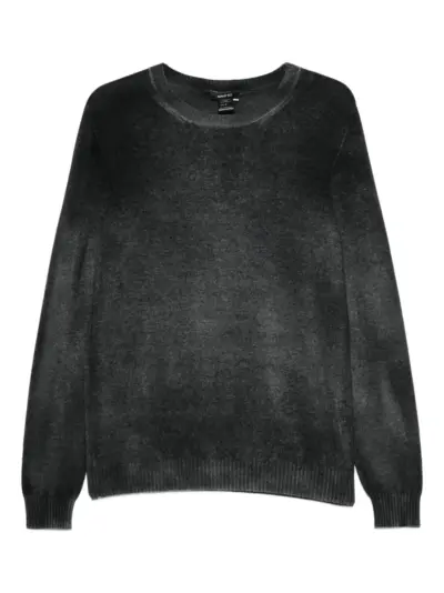 Avant Toi crew-neck brushed sweater - Black