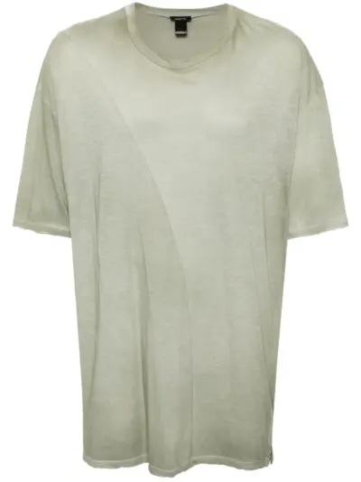 Avant Toi drop-shoulder mélange T-shirt - Green