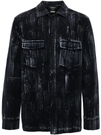 Avant Toi felted shirt - Blue