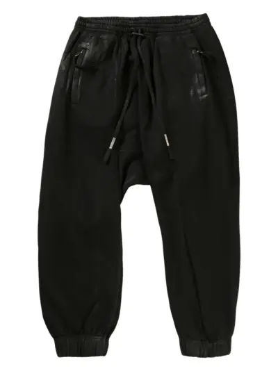 Boris Bidjan Saberi cotton track pants - Black