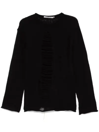 CHIAHUNG SU distressed sweater - Black