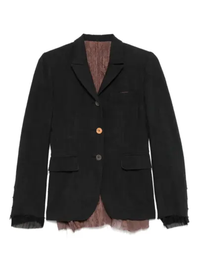 CHIAHUNG SU layered blazer - Black