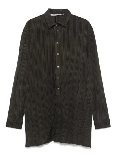CHIAHUNG SU striped shirt - Grey