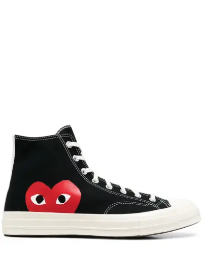 Comme Des Garçons Play x Converse Chuck 70 high-top "Half Heart" sneakers - Black
