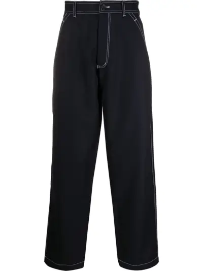Comme Des Garçons Shirt dropped crotch trousers - Black