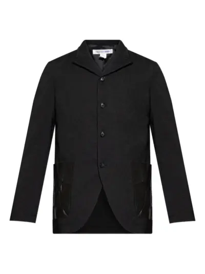 Comme Des Garçons Shirt patch-pocket buttoned blazer - Black
