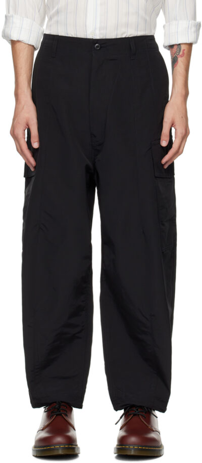 Comme des Garçons Homme Black Drawstring Cargo Pants