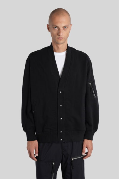 Comme des Garçons Homme Casual Jacket In Black Cotton