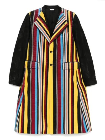 Comme des Garçons Homme Plus striped coat - Black