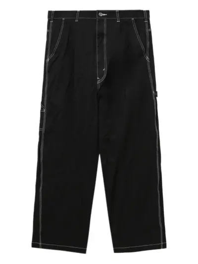 Comme des Garçons Homme contrast-stitching trousers - Black