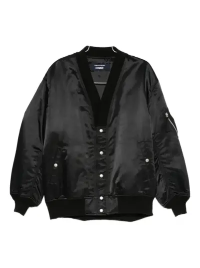 Comme des Garçons Homme satin bomber jacket - Black