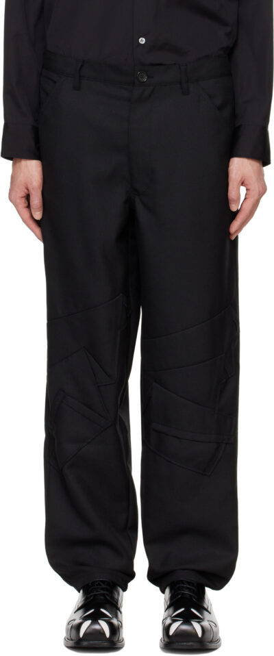 Comme des Garçons Shirt Black Gabardine Trousers