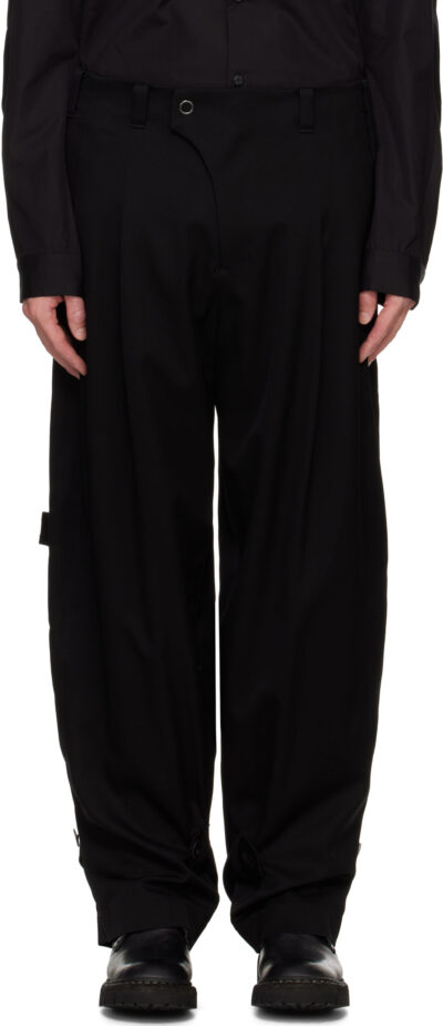 DEVOA Black Jodhpur Trousers