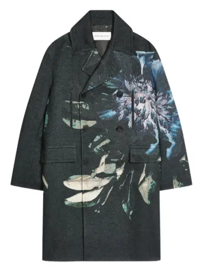 DRIES VAN NOTEN double-breasted coat - Black