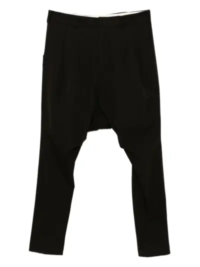Devoa drop-crotch wool trousers - Brown