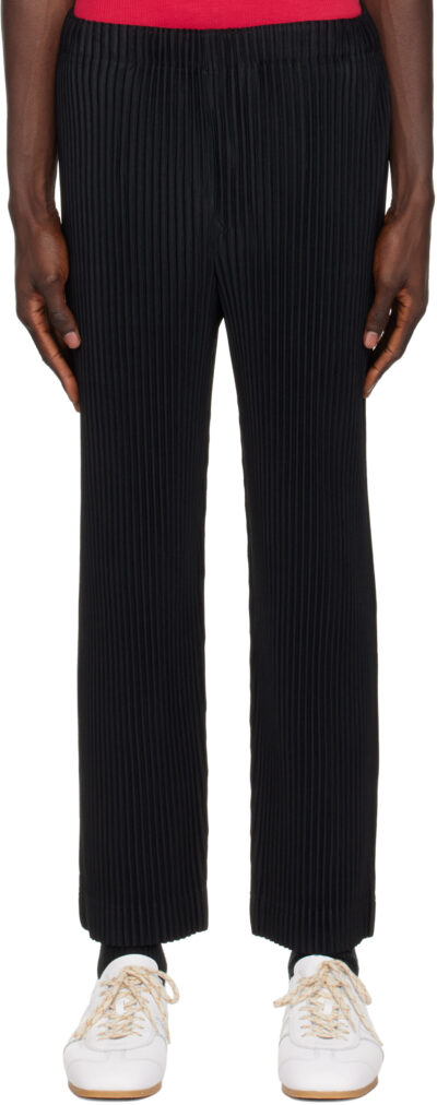HOMME PLISSÉ ISSEY MIYAKE Black Monthly Color November Trousers