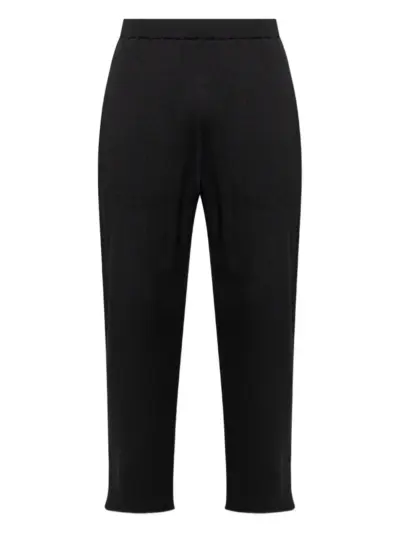 Homme Plissé Issey Miyake ribbed frayed trousers - Black