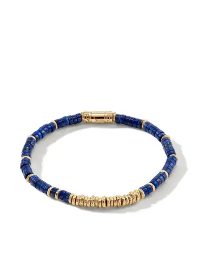 John Hardy 14kt yellow gold lapis lazuli bracelet - Blue
