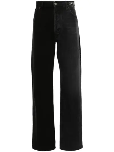 MM6 Maison Margiela mid-rise straight-leg jeans - Black