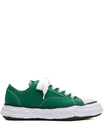 Maison MIHARA YASUHIRO Hank lace-up low-top sneakers - Green
