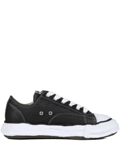 Maison MIHARA YASUHIRO Peterson textured lace-up sneakers - Black