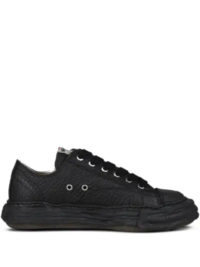Maison MIHARA YASUHIRO Peterson textured lace-up sneakers - Black