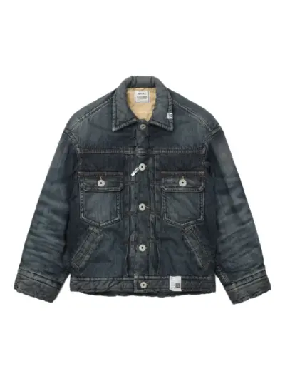 Maison MIHARA YASUHIRO button-fastening padded denim jacket - Blue