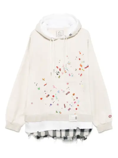 Maison MIHARA YASUHIRO layered hoodie - Neutrals