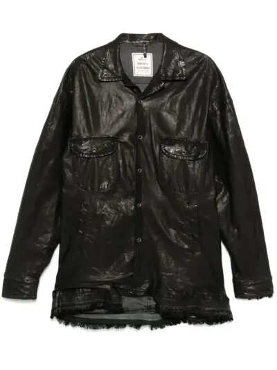 Maison MIHARA YASUHIRO leather shirt - Black