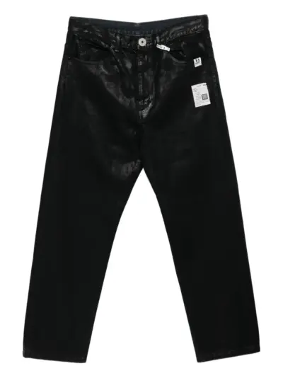 Maison MIHARA YASUHIRO two-tone coated jeans - Black