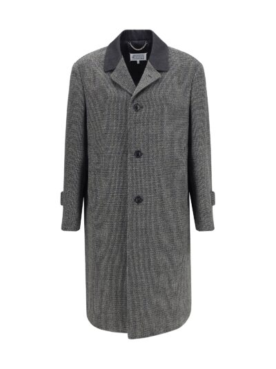 Maison Margiela Single-breasted Coat In Virgin Wool Blend