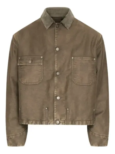 Maison Margiela corduroy-collar jacket - Brown