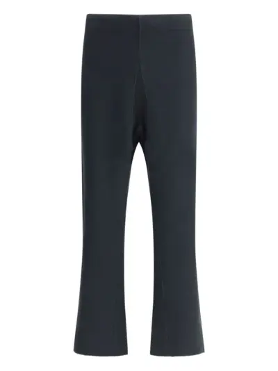Maison Margiela flared raw-edge trousers - Black