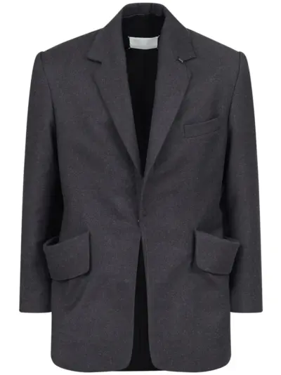 Maison Margiela single-breasted wool blazer - Grey