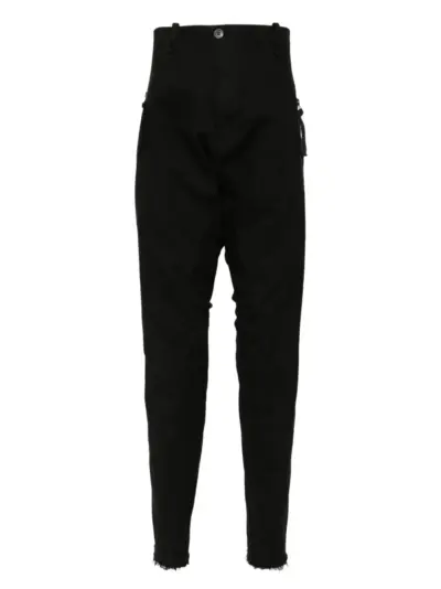 Masnada drop-crotch trousers - Black