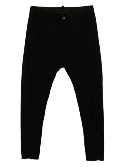 Masnada drop-crotch trousers - Black