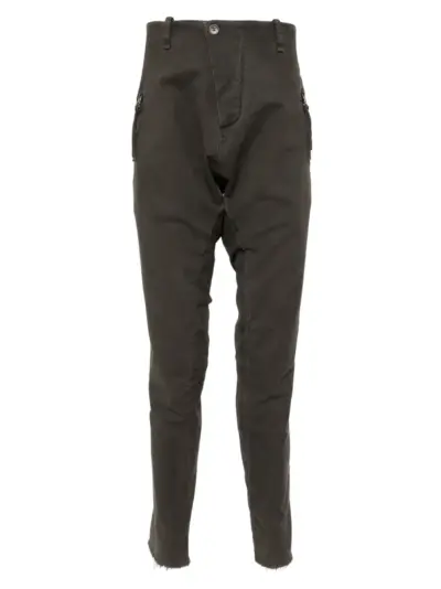 Masnada drop-crotch trousers - Brown